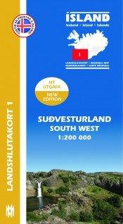 Regional Map 1 - South West 1:200.000 - nammi.is