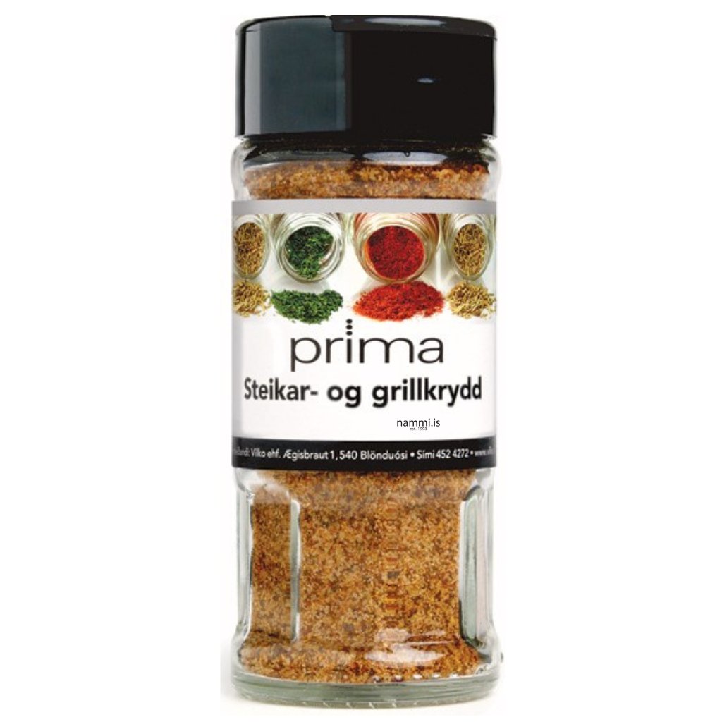 Steikar og Grillkrydd / Stake and BBQ Spices 75 gr. - nammi.isPrima