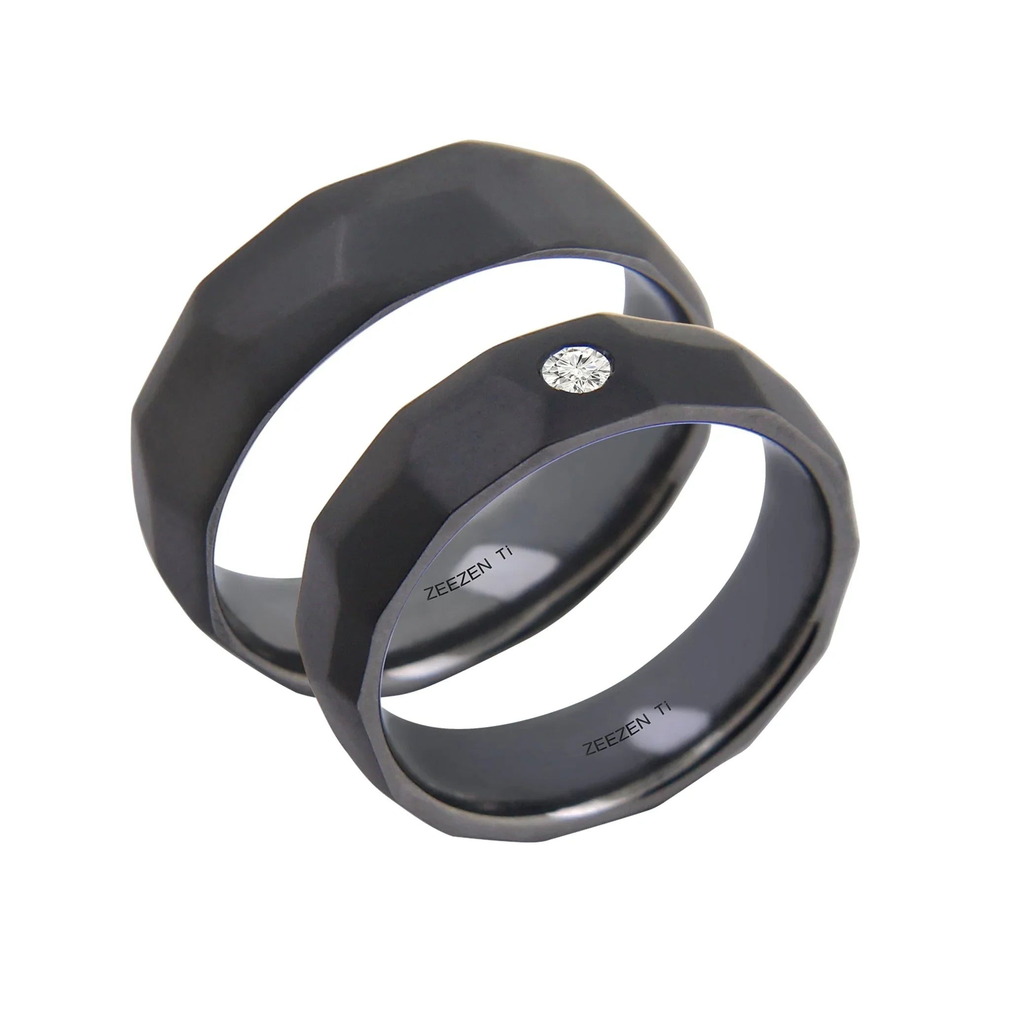 Tantalum Ring Large Hammered Sandblast Black - nammi.isÓfeigur