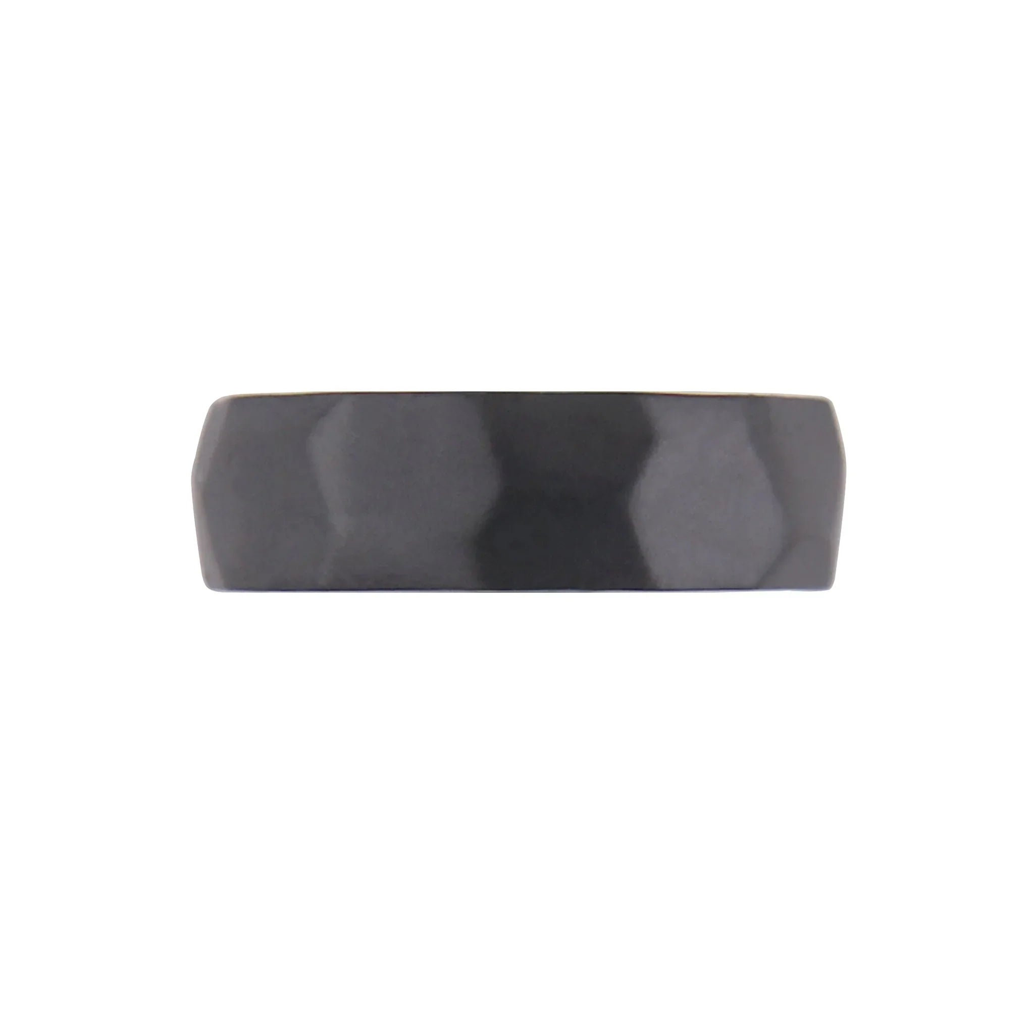 Tantalum Ring Large Hammered Sandblast Black - nammi.isÓfeigur