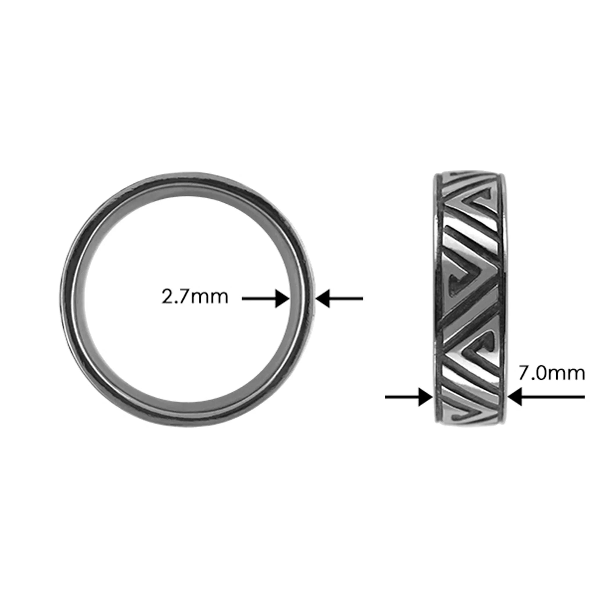 Tantalum Ring w/ Celtic Pattern - nammi.isÓfeigur