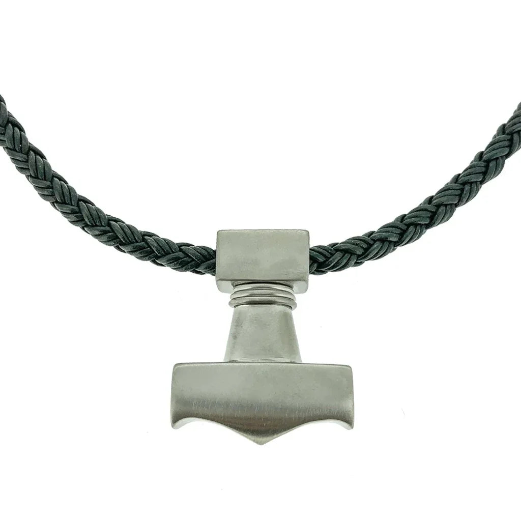 Thors hammer - Titanium Large - Matt - nammi.isÓfeigur