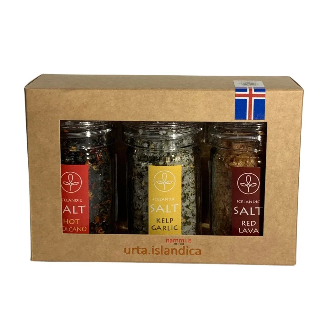 Three Types of Lava Salt / Fusion (Grinder) - nammi.isUrta Islandica