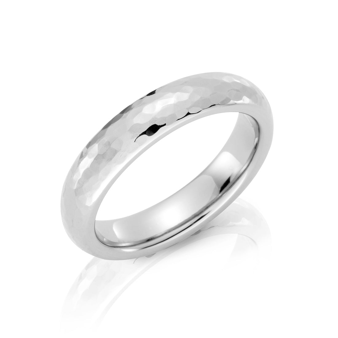 TITAN RING FLAT HAMMERED/NATURAL - nammi.is