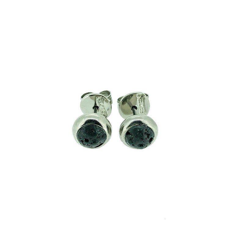 Titanium Earrings Icelandic Lava - nammi.is
