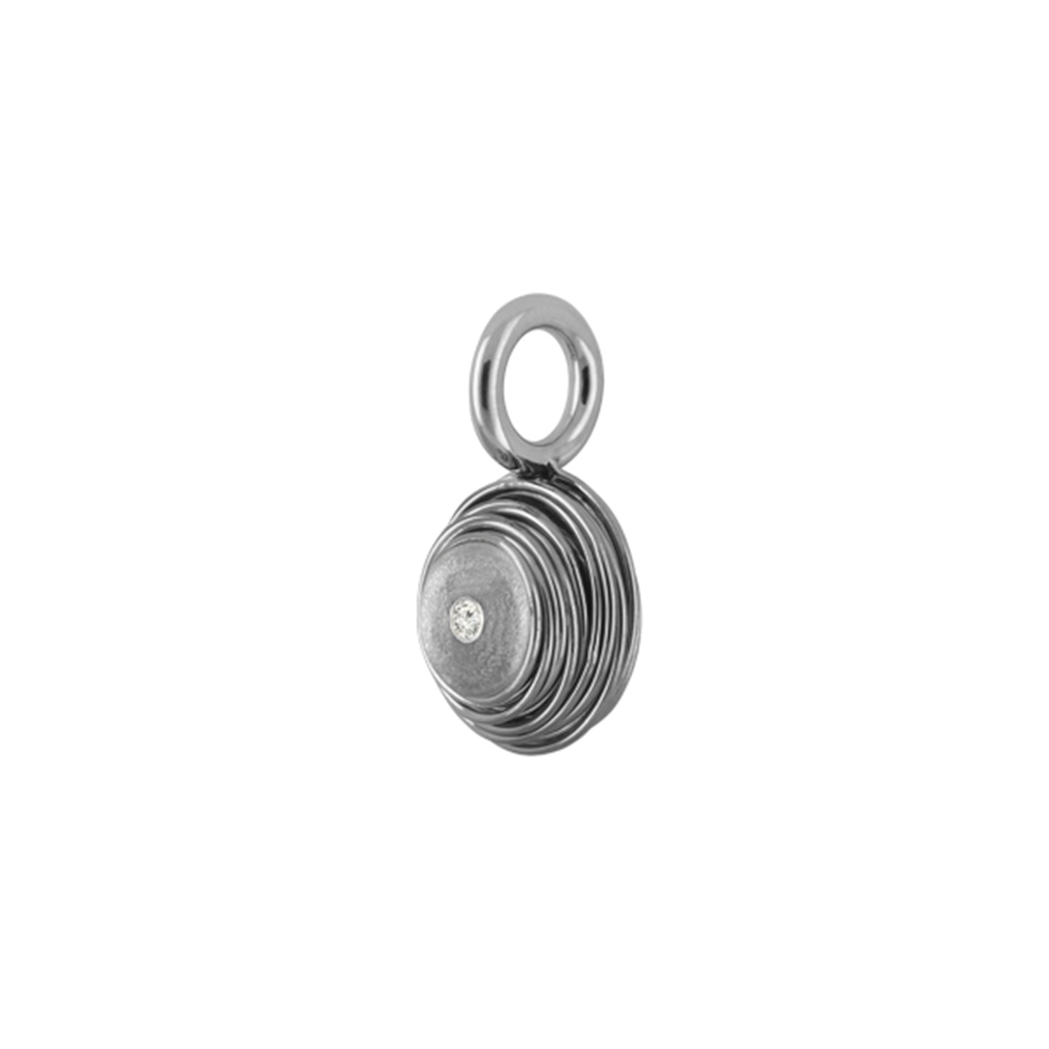 Titanium Pendant w/ Diamond 1 x 0.06ct. White TWP - nammi.isÓfeigur