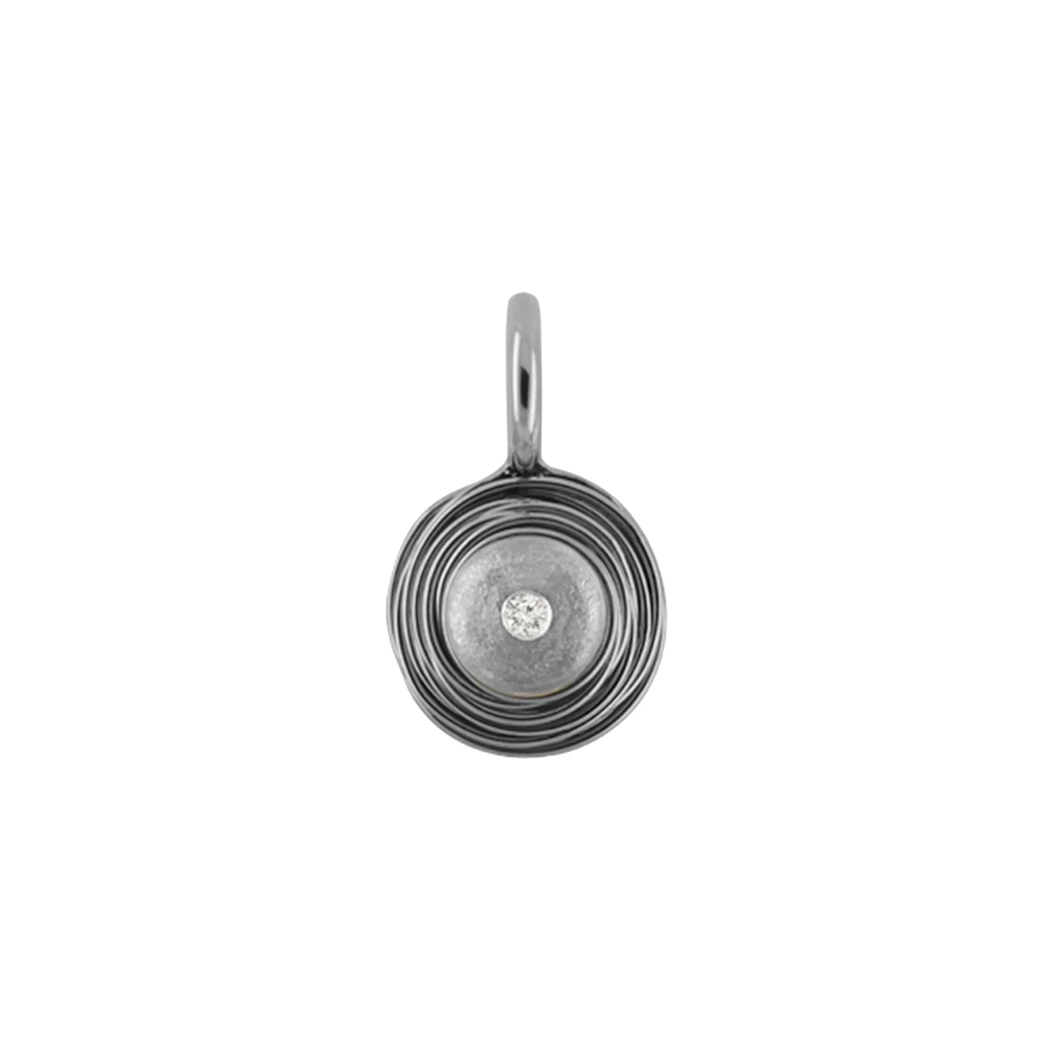 Titanium Pendant w/ Diamond 1 x 0.06ct. White TWP - nammi.isÓfeigur