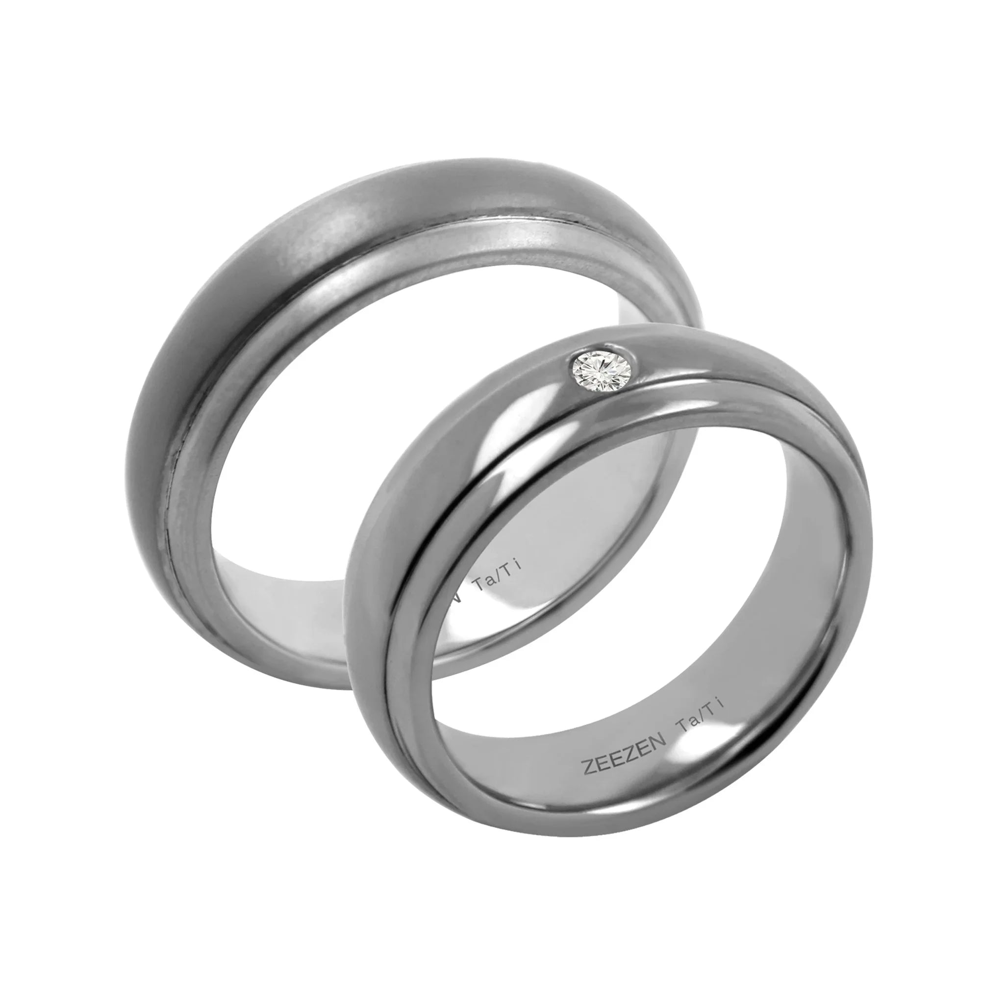 Titanium Ring w/ Tantalum - Mat Surface - nammi.isÓfeigur