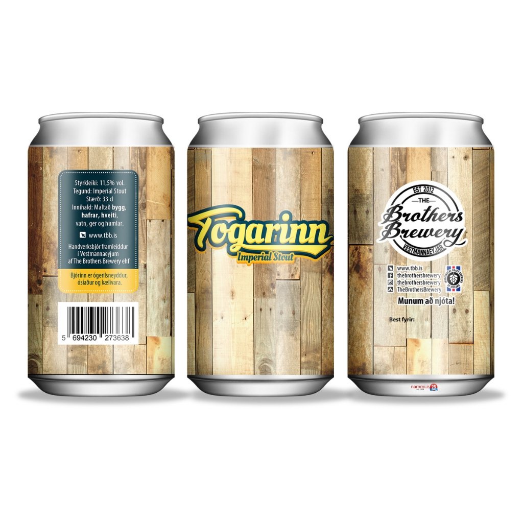 Togarinn 11% Imperial Stout (33 cl.) - nammi.isBrothers Brewery