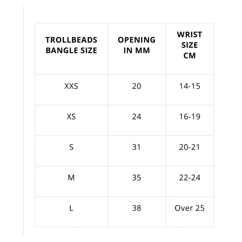 Trollbeads - Silver Bangle with Lava Stone - nammi.isÓfeigur