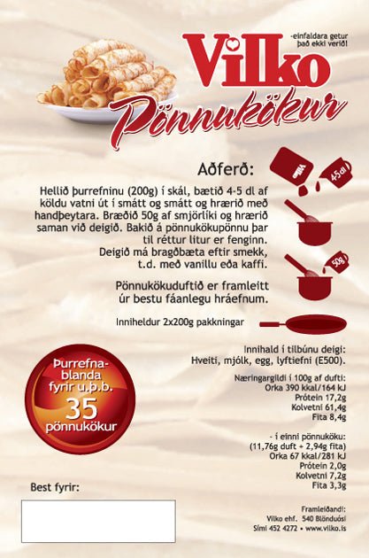 Vilko Pancake MIx (500gr.) - nammi.is