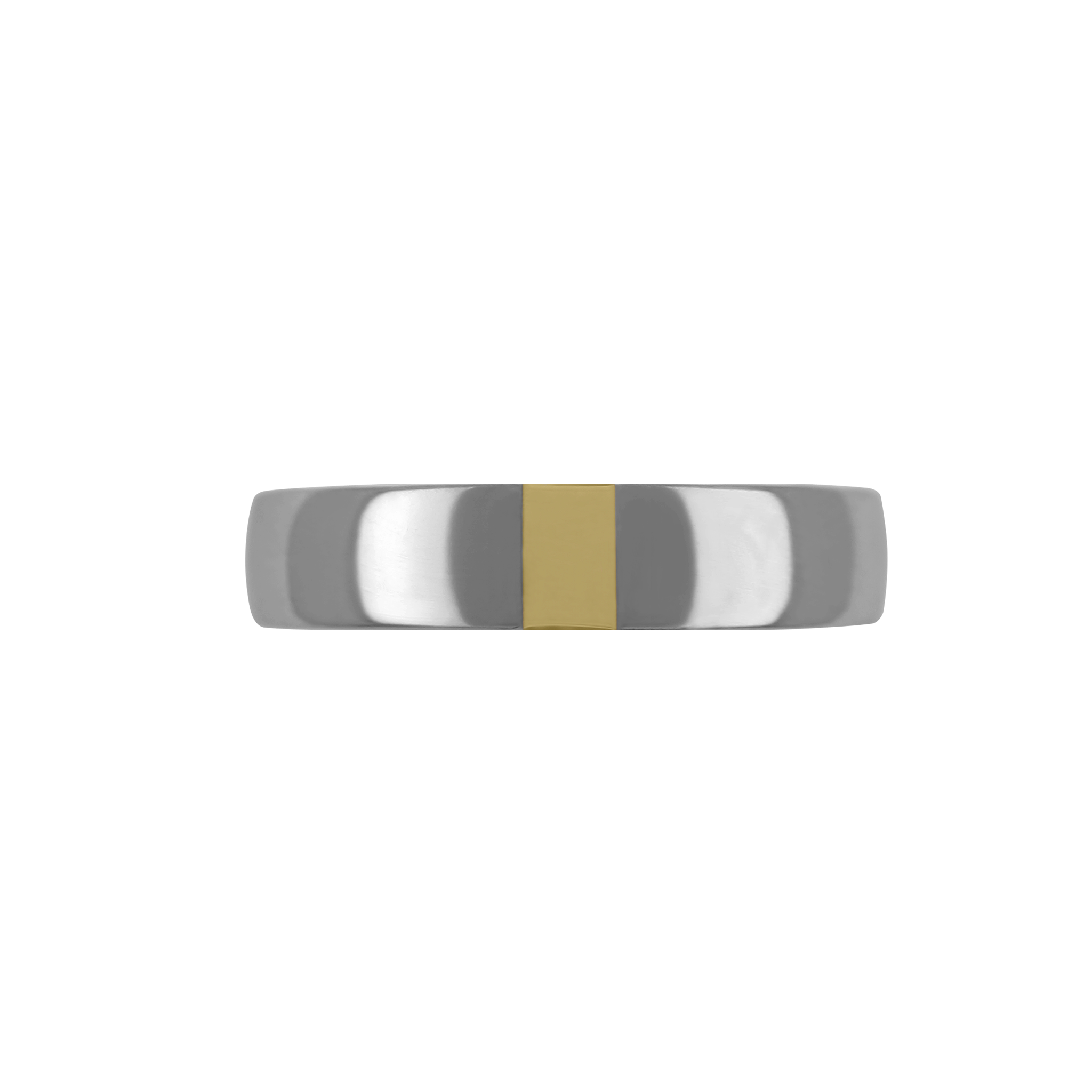 Zeezen wedding ring Tantalum Ring w/ 18k Yellow Gold Polished