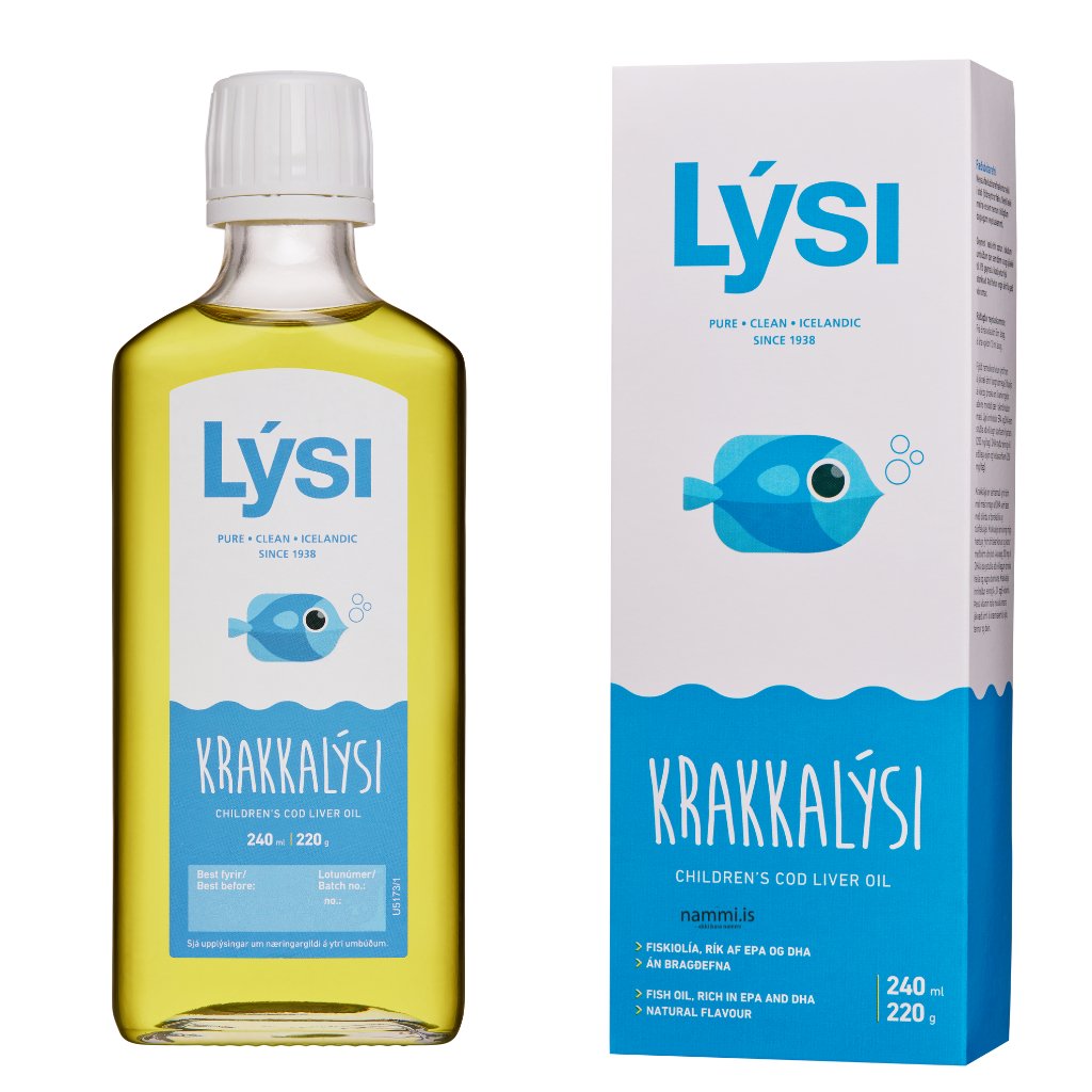 Children's Cod Liver Oil Liquid / Krakkalýsi (240 ml) - nammi.isLýsi