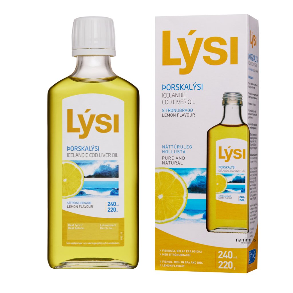 Cod Liver Oil - Lemon (240 ml) - nammi.isLýsi