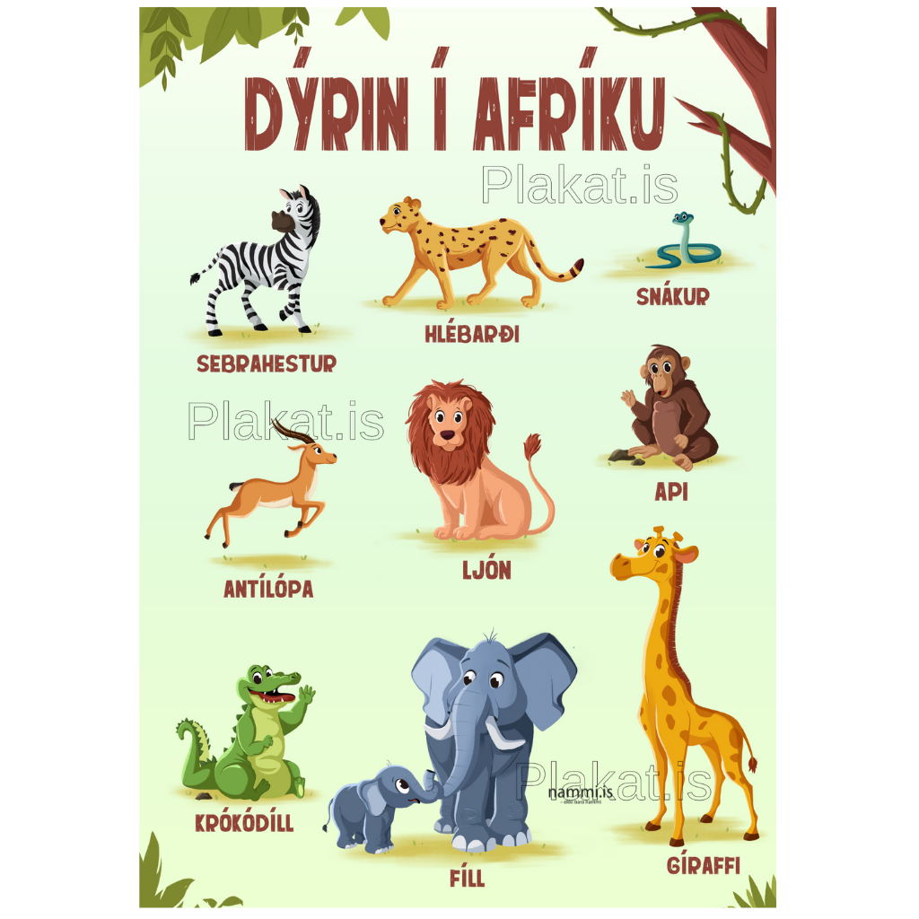 The animals of Africa / Poster