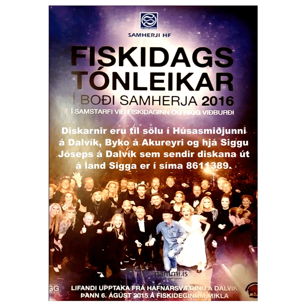 Fiskidags Tónleikarnir 2016 DVD - nammi.isVara Hættir
