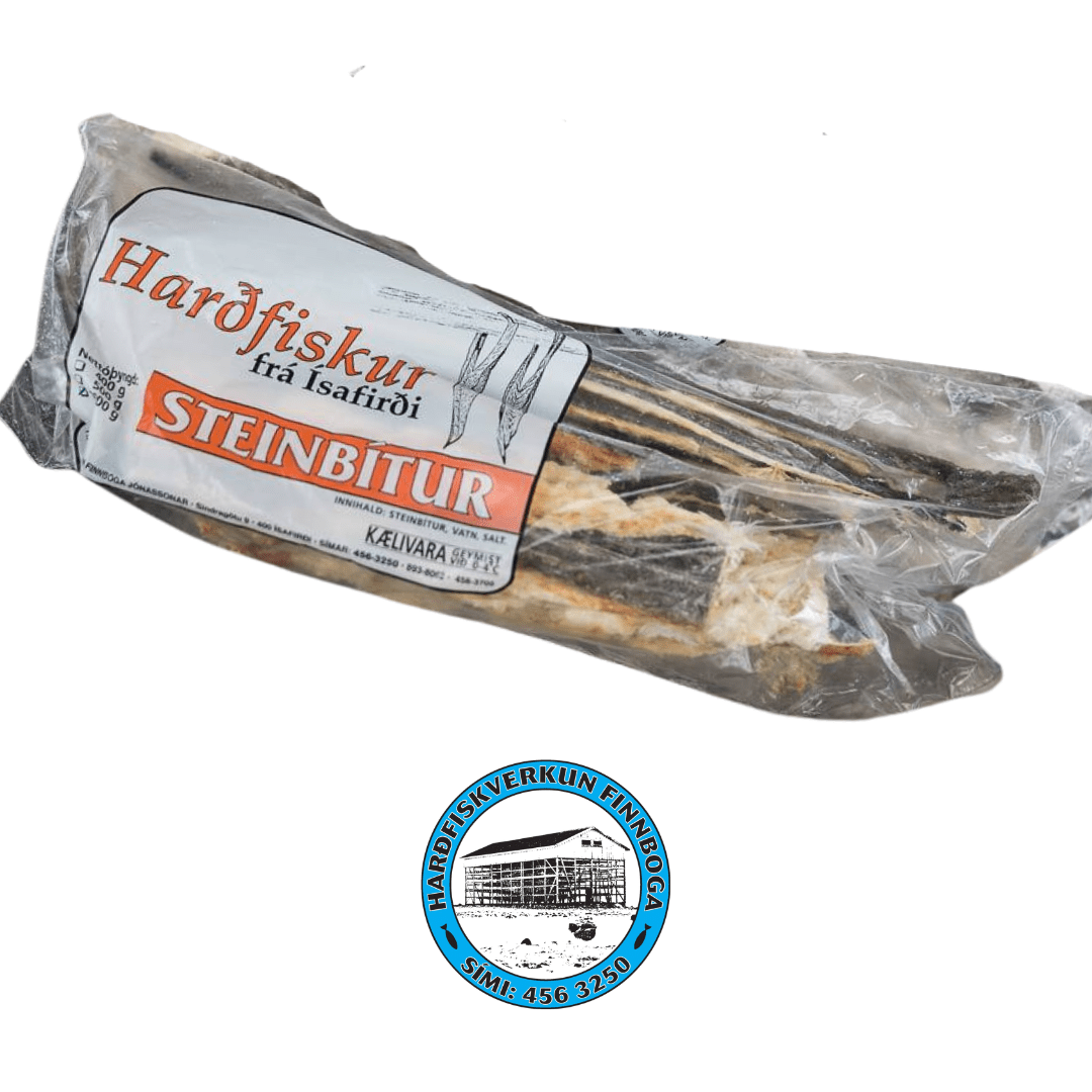 Harðfiskur Dried Fish - Catfish Fillets (400 gr.) - nammi.isHarðfiskverkun Finnboga