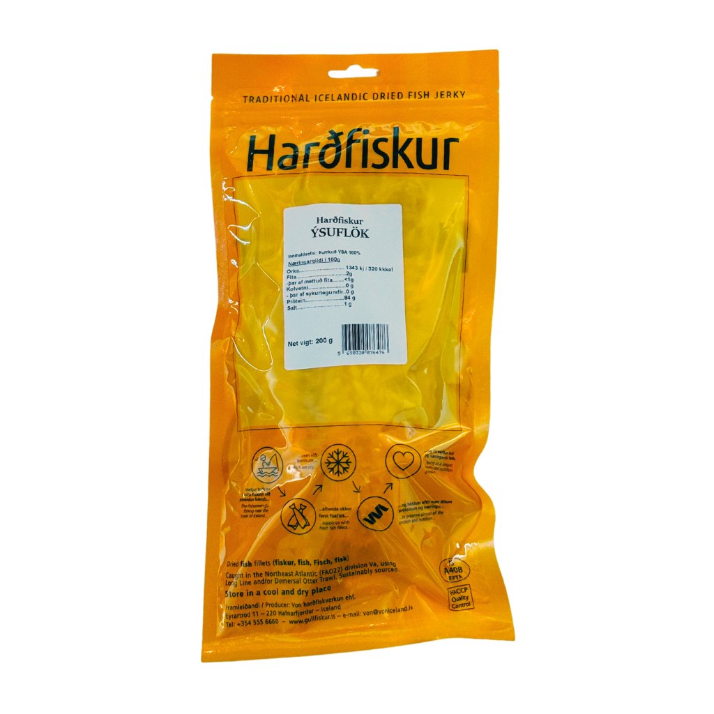 Harðfiskur Haddock / Dried Haddock Fish fillets (200 gr.) - nammi.isVon Iceland