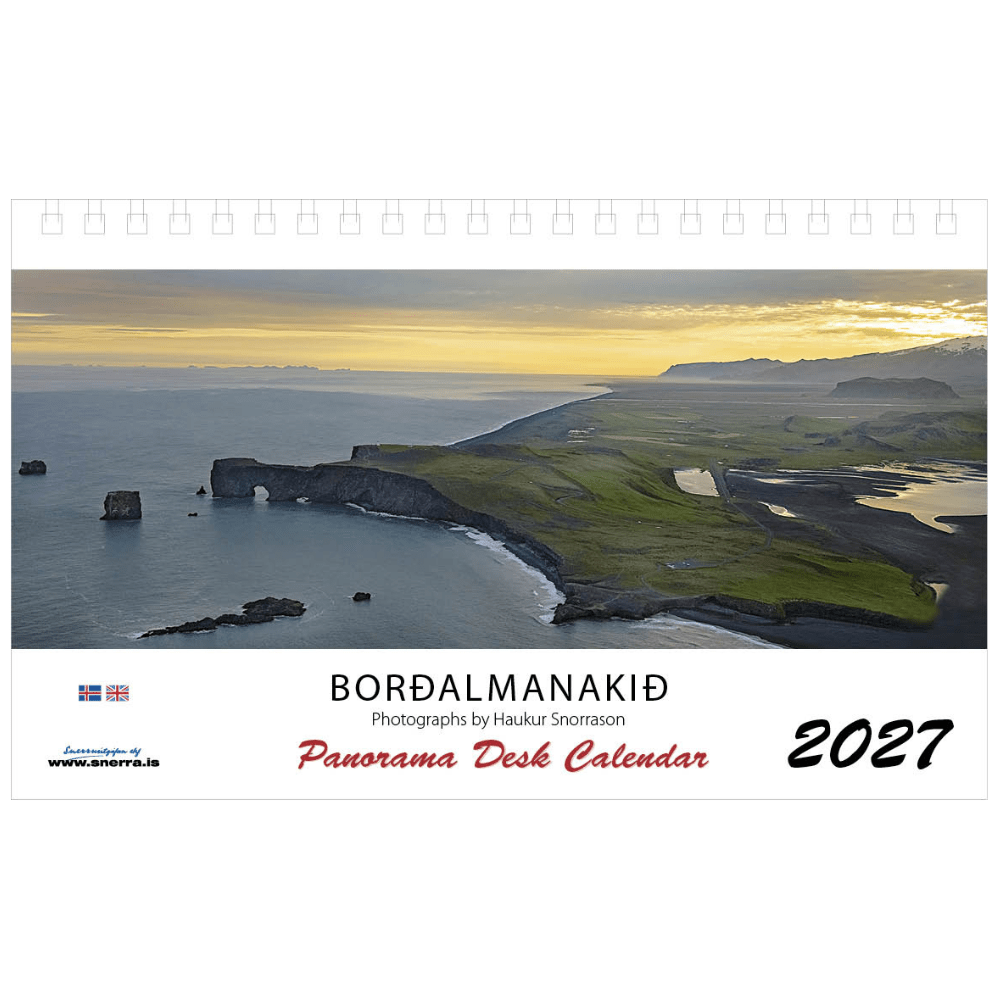 Icelandic Desktop Calendar 2027 - nammi.isSnerra