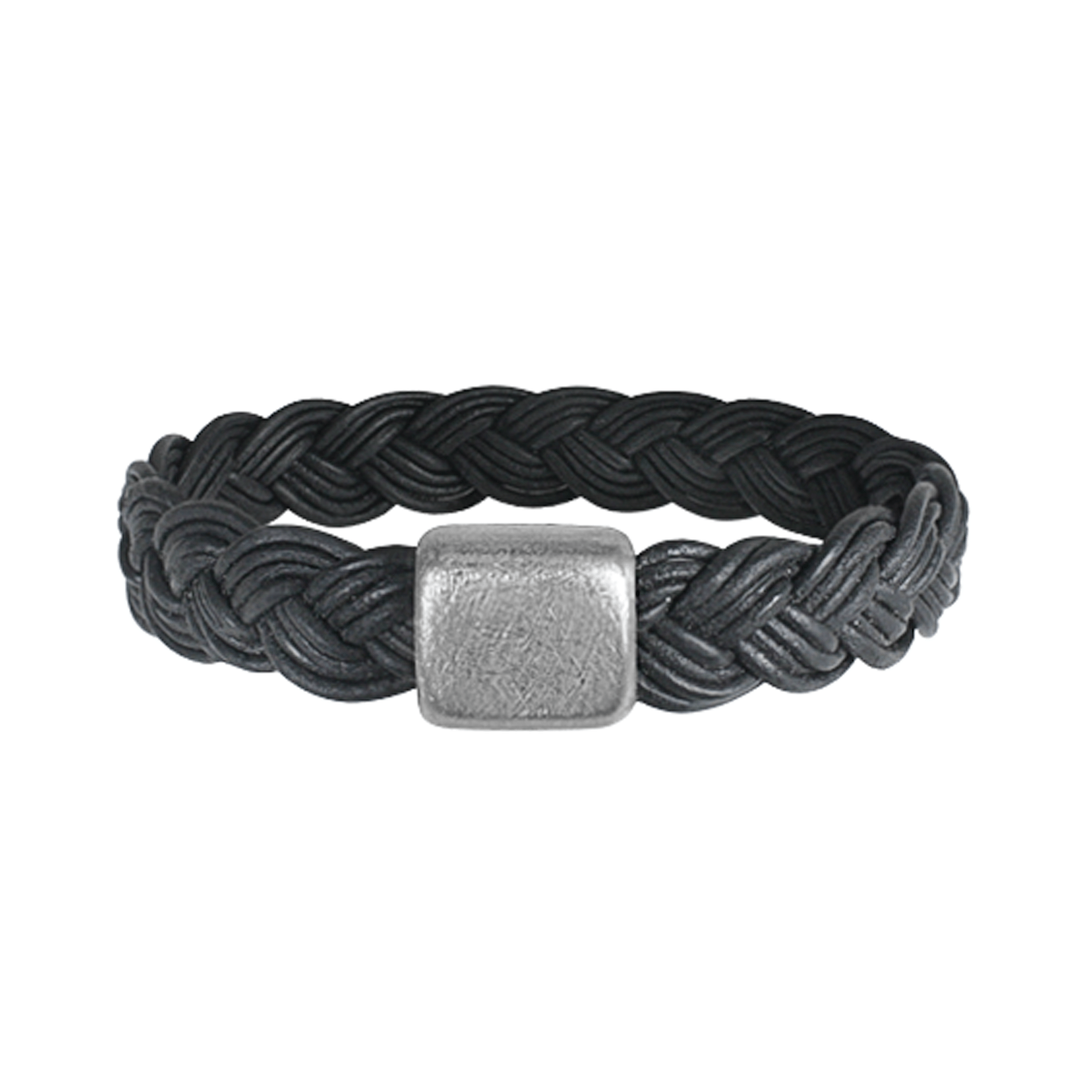 Leather Bracelet Matte Black - nammi.isZeezen