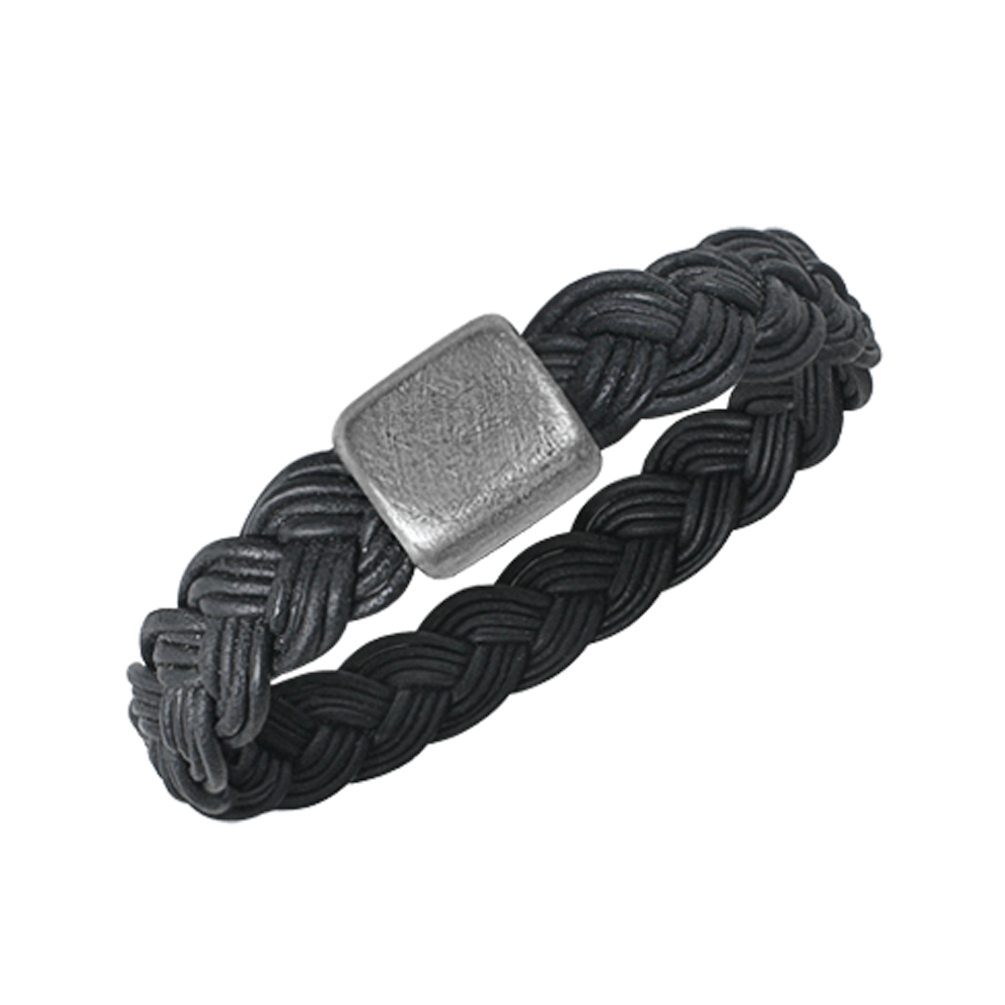 Leather Bracelet Matte Black - nammi.isZeezen