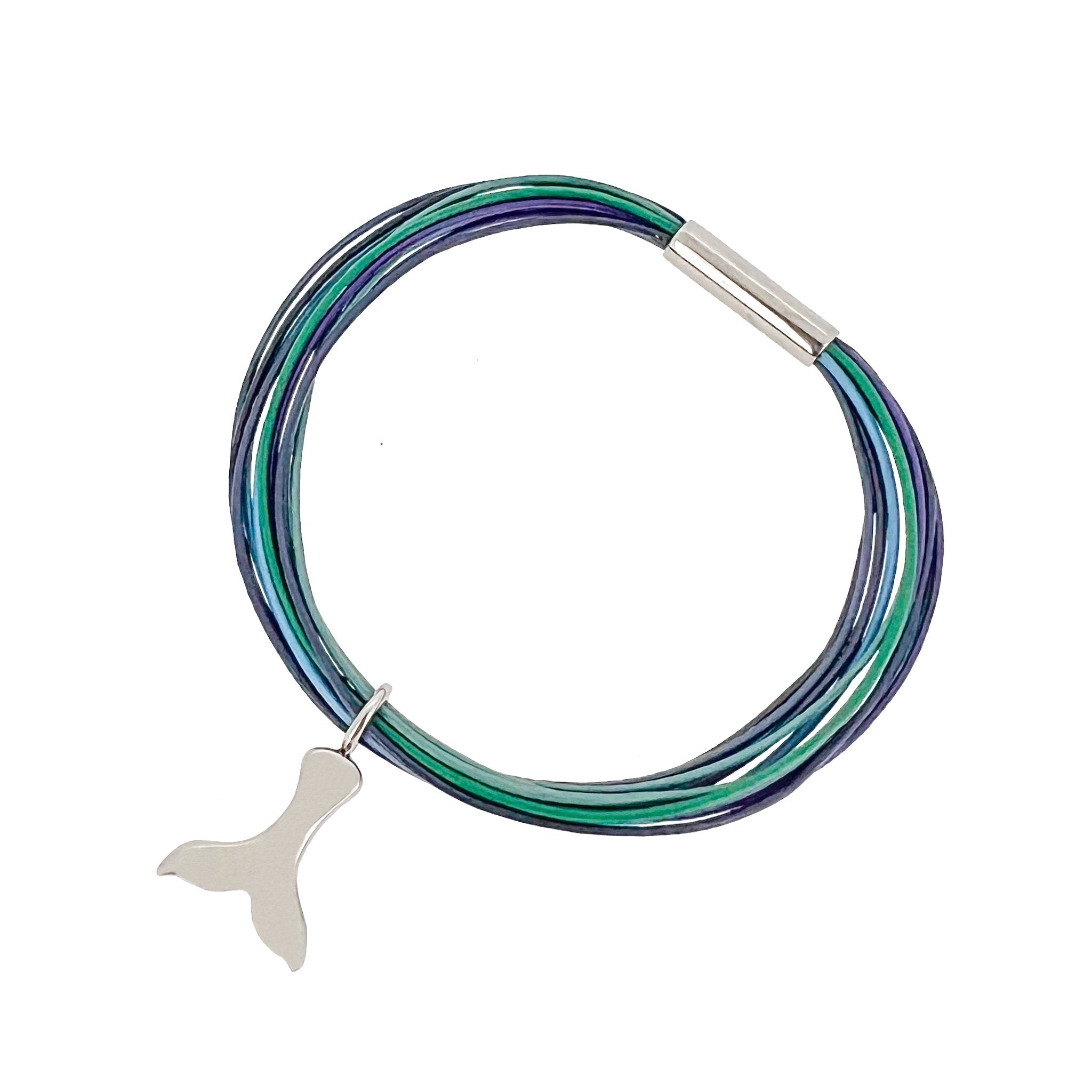 Northern Lights Bracelet w/ Whale Tail Charm - nammi.isÓfeigur