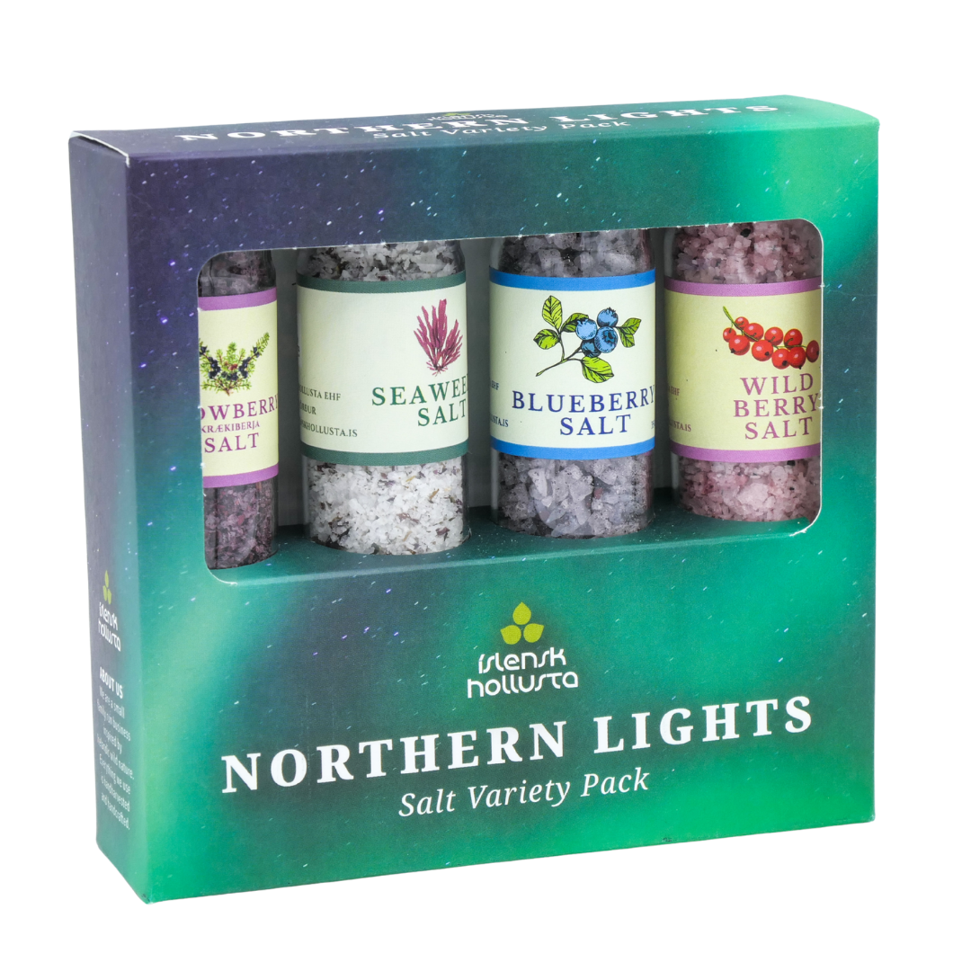 Northern Lights Salt variety pack ( 4 pc) - nammi.isÍslensk Hollusta