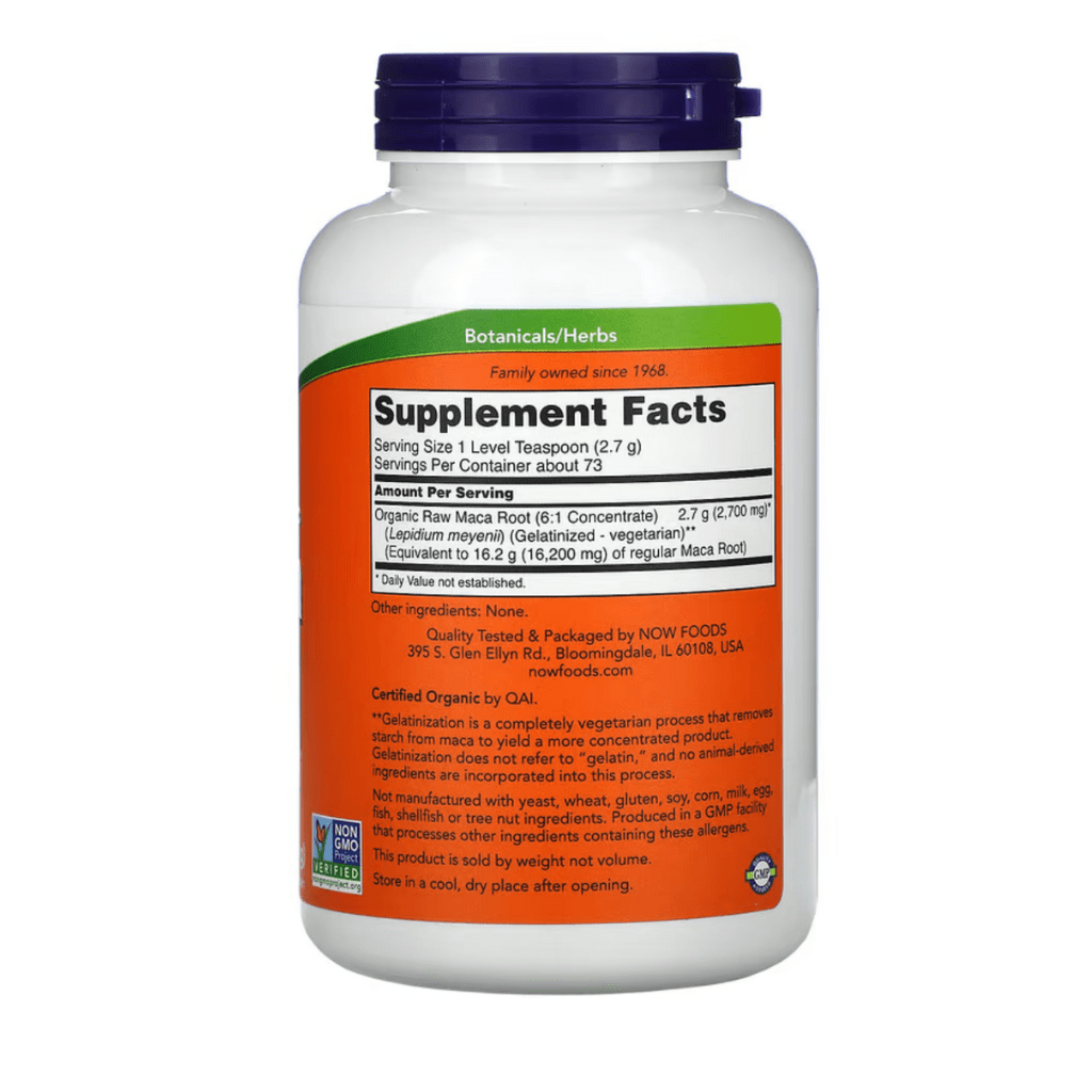 NOW Maca pure powder / 198gr - nammi.isProtis