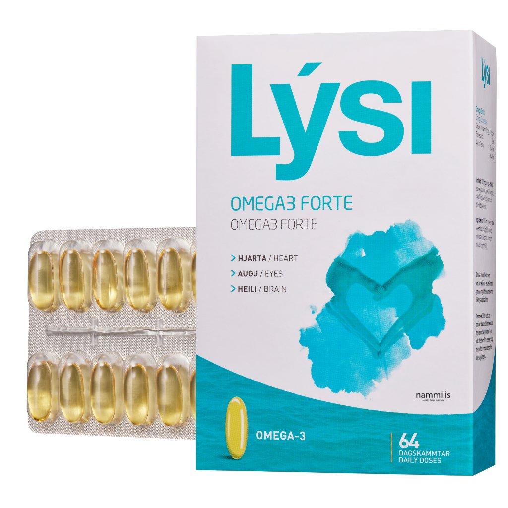 Omega 3 FORTE (64 Daily Dosage) - nammi.isLýsi