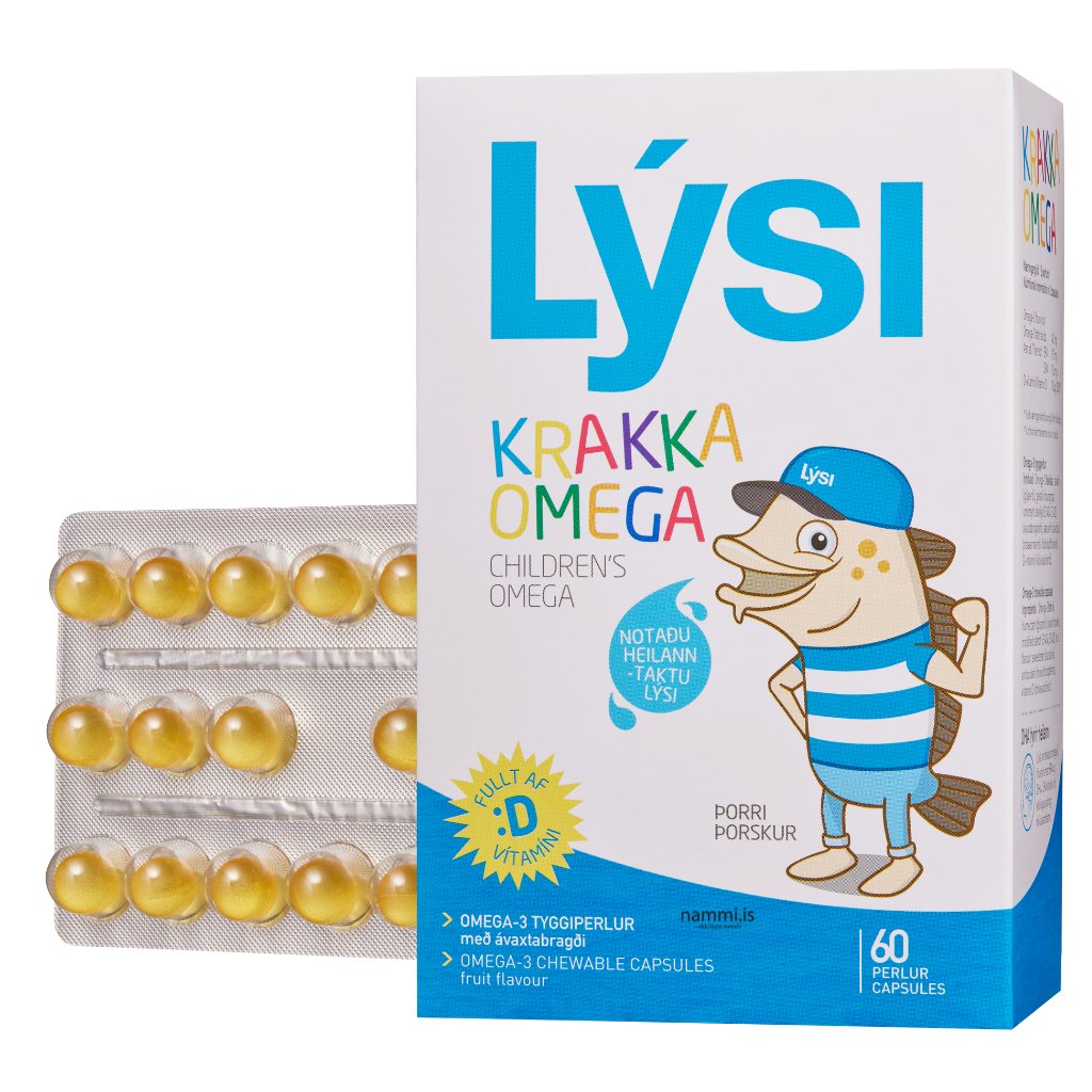 Omega Childrens / Krakka Omega Chewing Pearls - nammi.isLýsi