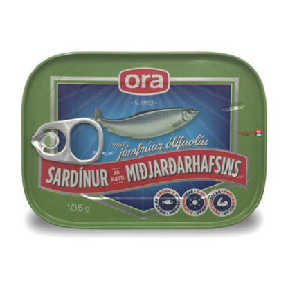 Sardínur Miðjarðarhafsins / Sardine with Olive Oil / 106gr.