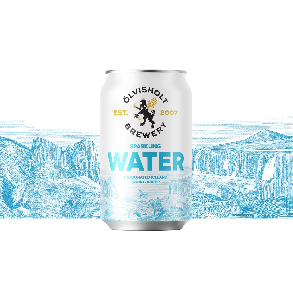 Sparkling Water without flavour (330ml.) - nammi.isÖlvisholt