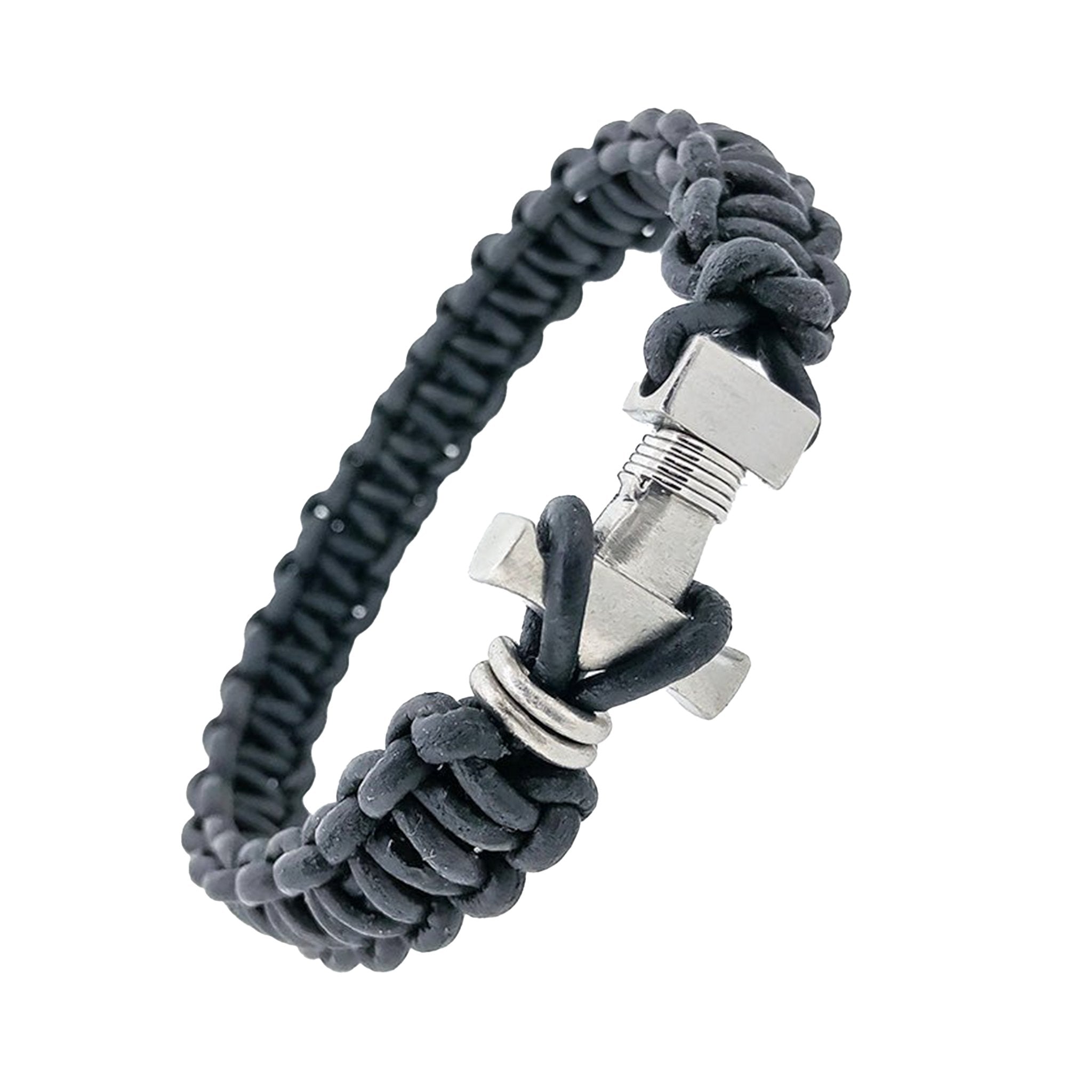 Thor´s Hammer Leather Bracelet - nammi.isZeezen