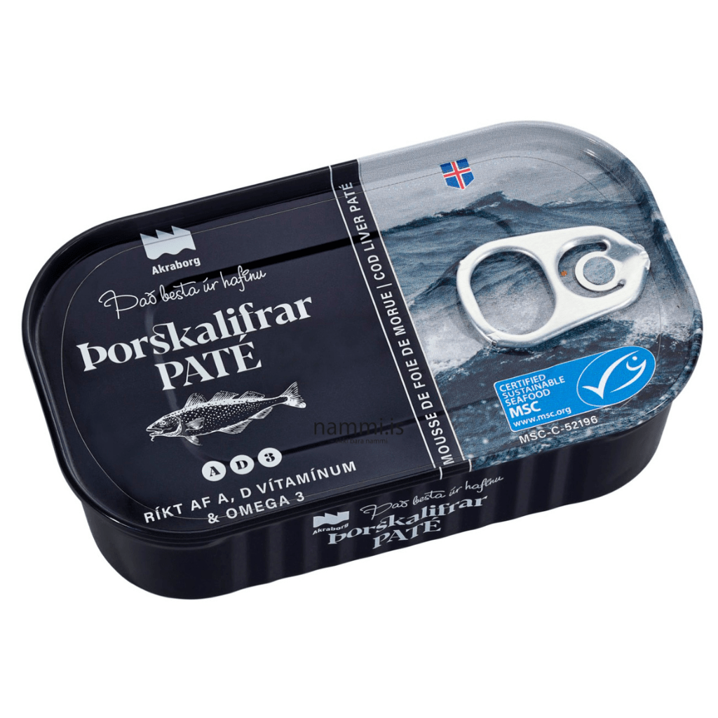 Þorsklifrarpaté - Cod liver Pate (115 gr.) - nammi.isAkraborg