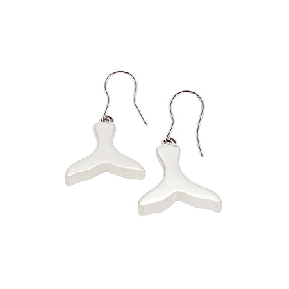 Whale Tail Earrings - Titanium - Large - nammi.isZeezen