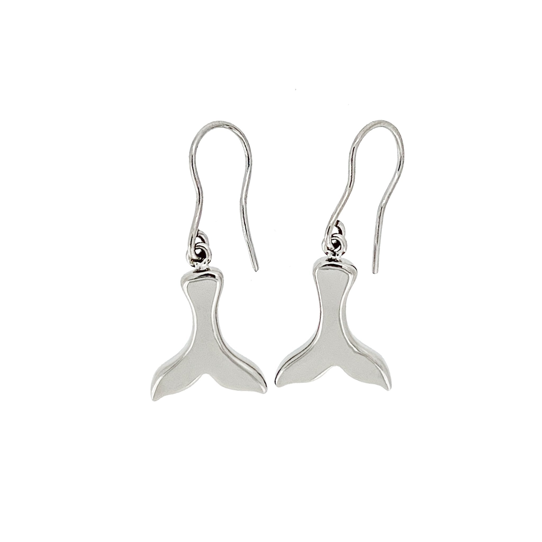 Whale Tail Earrings - Titanium - Small - nammi.isZeezen