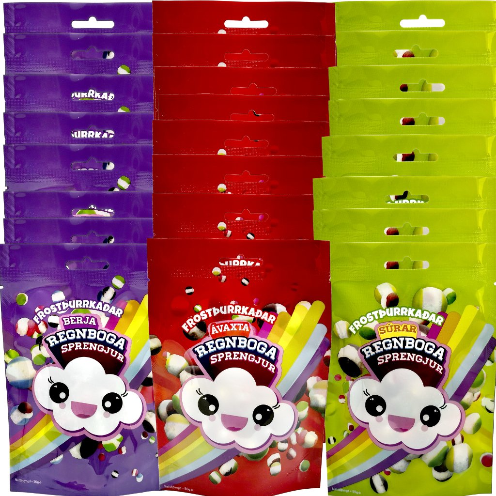 24 pack Regnbogasprengjur / Rainbow Bombs (24x50 gr) - nammi.isFeed the Viking