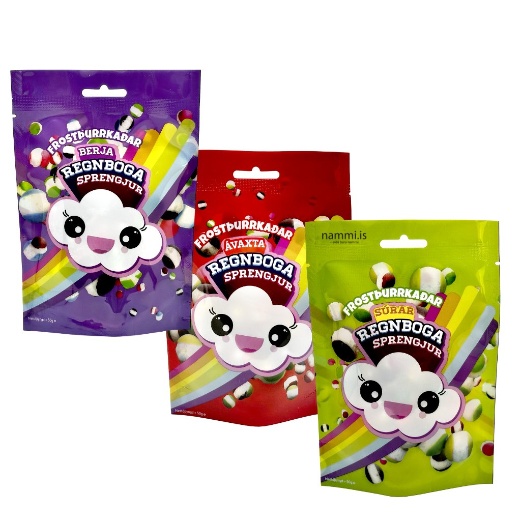 3 pack Regnbogasprengjur / Rainbow Bombs (3x50 gr) - nammi.isFeed the Viking