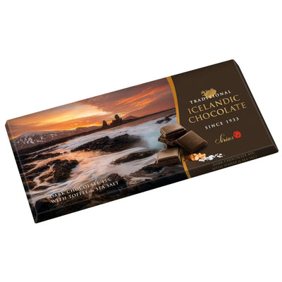 45% Dark Traditional Icelandic Chocolate with Toffee & Sea Salt (100 gr) - nammi.isNói Síríus