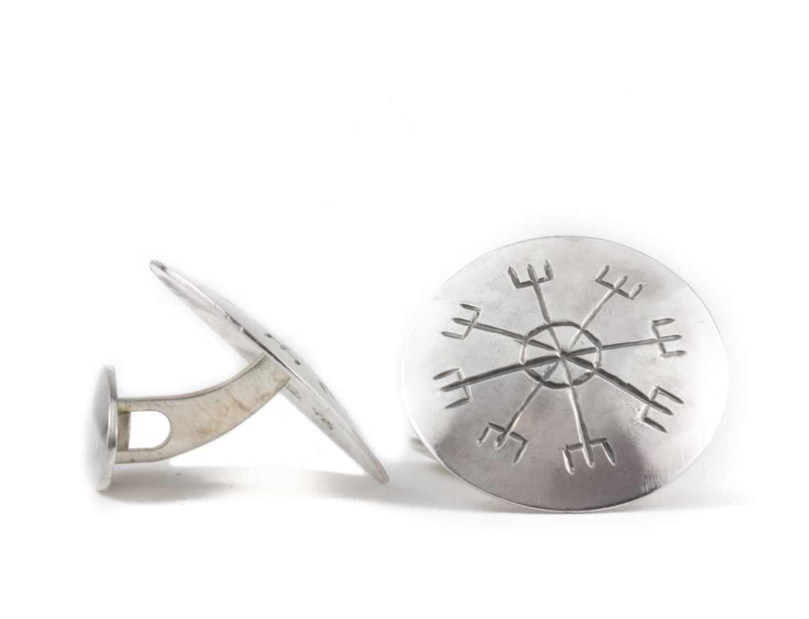 Ægishjálmur cufflinks - Helm of Awe. - nammi.is