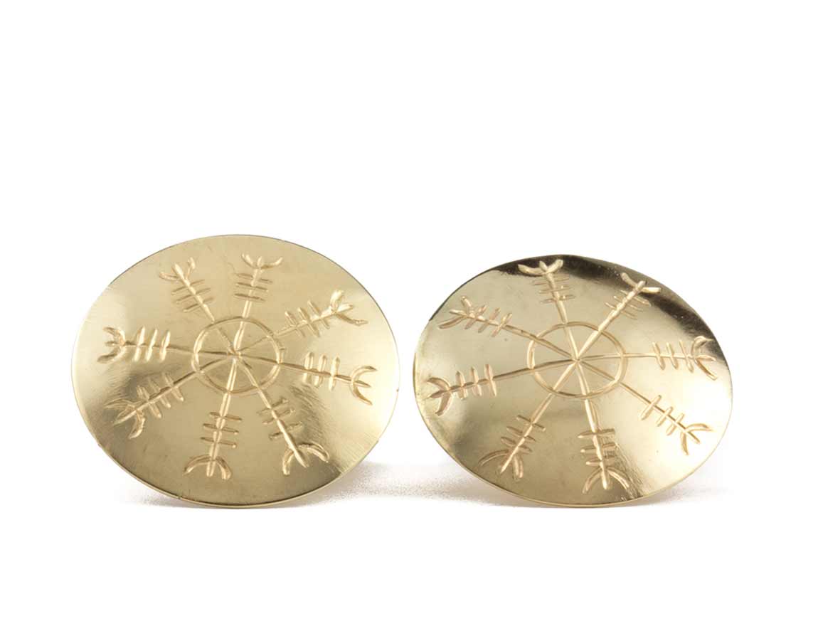 Ægishjálmur - Silver Cufflinks - nammi.is