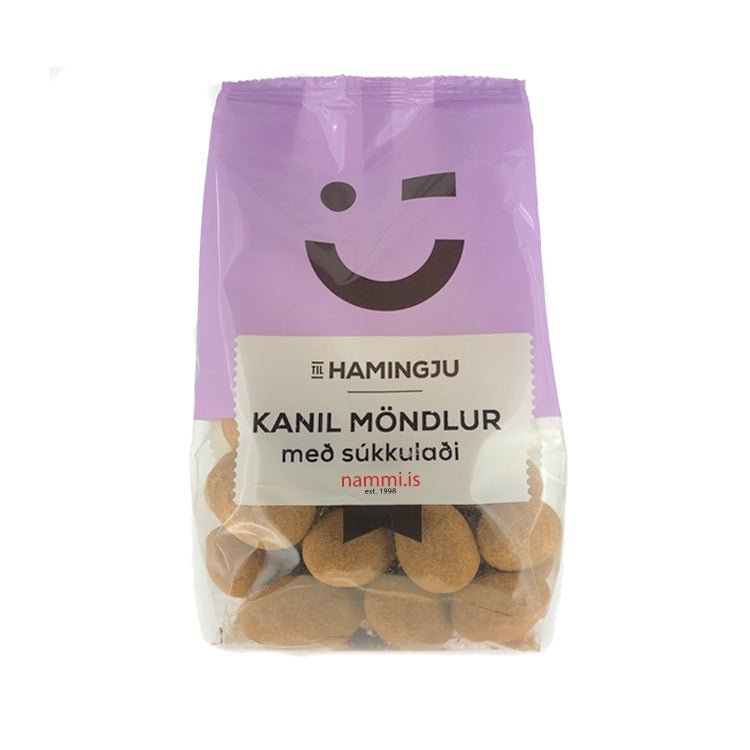 Almonds covered with chocolate and cinnamon / Kanil möndlur 150 gr. - nammi.is
