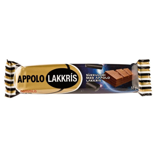 Appolo Liquorice Chocolate (55 gr.) - nammi.is