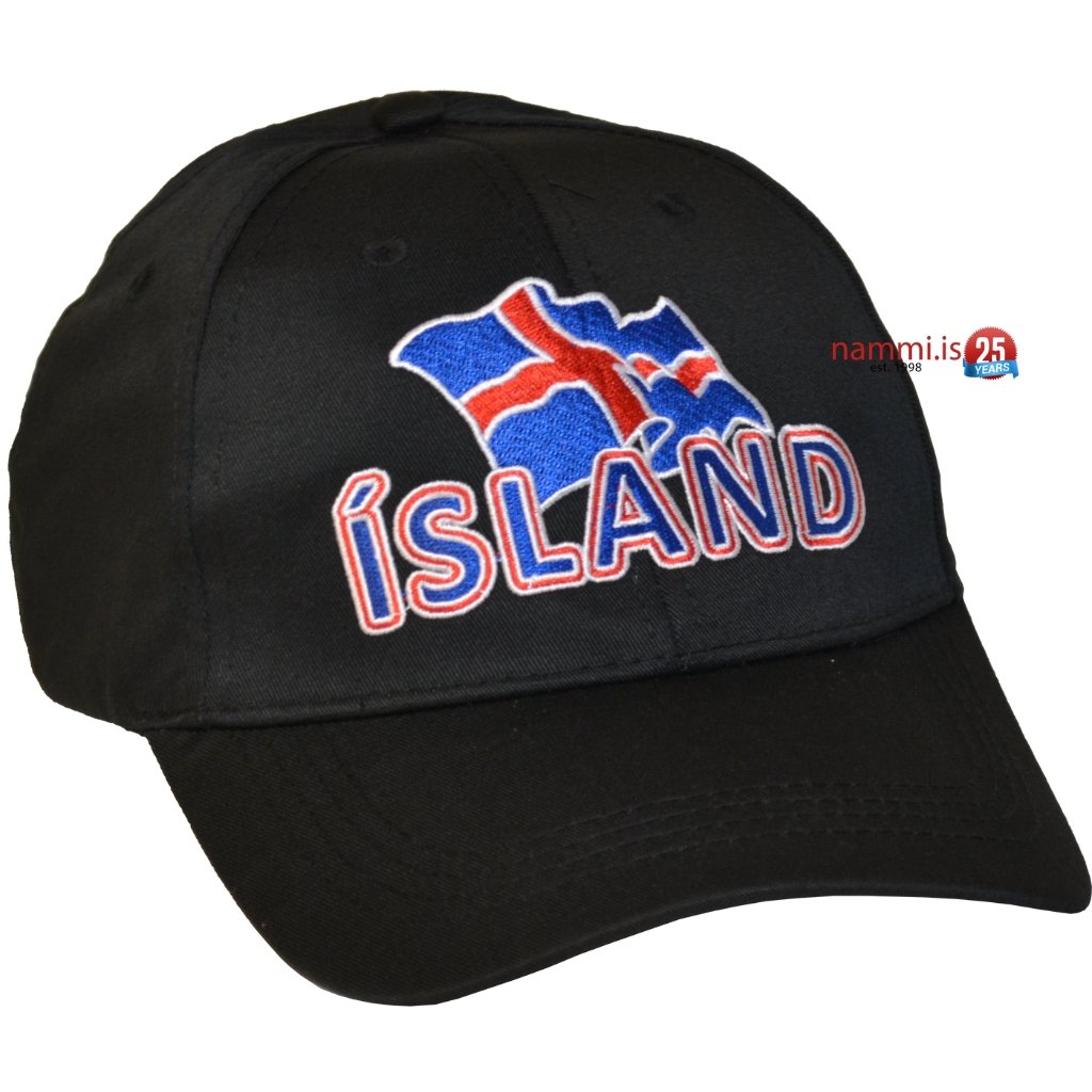 Cap Icelandic Flag / Black no.2 - nammi.isIcelandic Flag