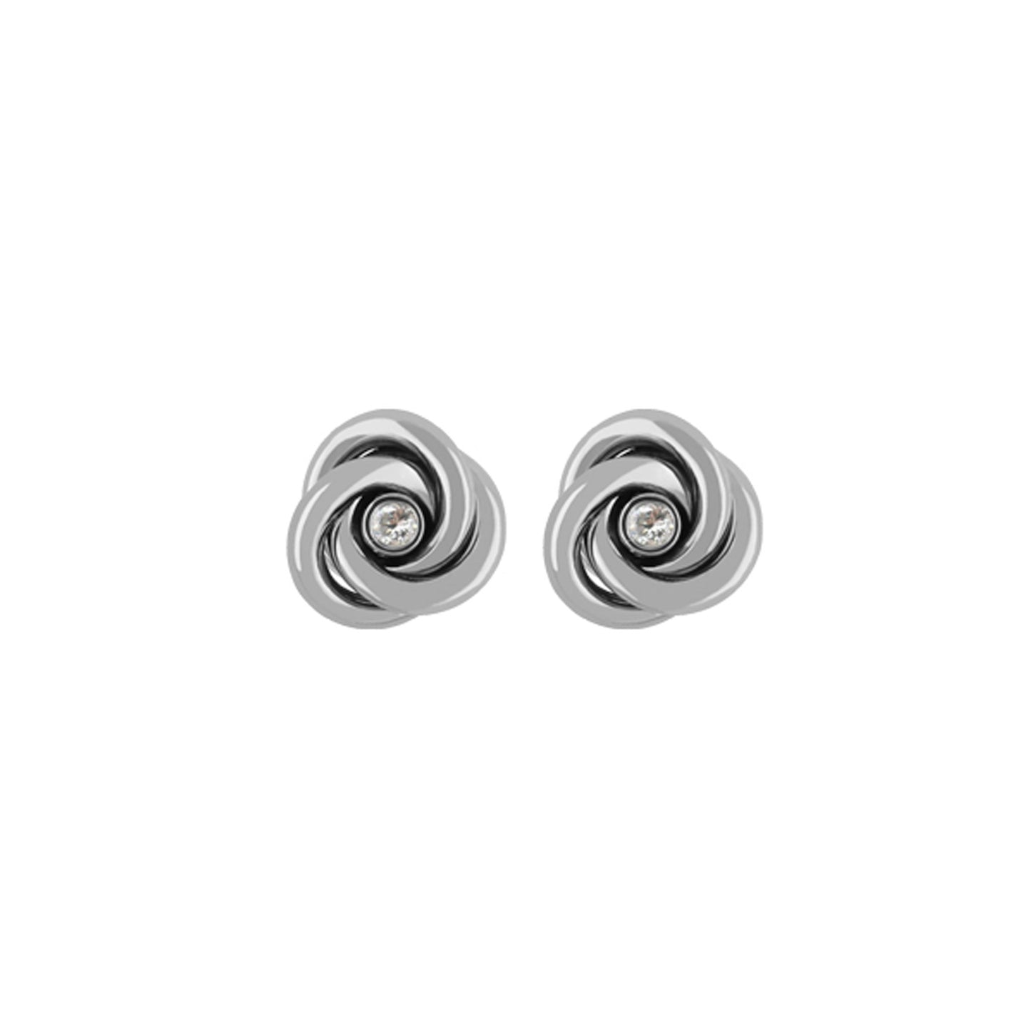 Celtic Knot - Titanium Stud Earrings w/ Diamonds - nammi.isÓfeigur