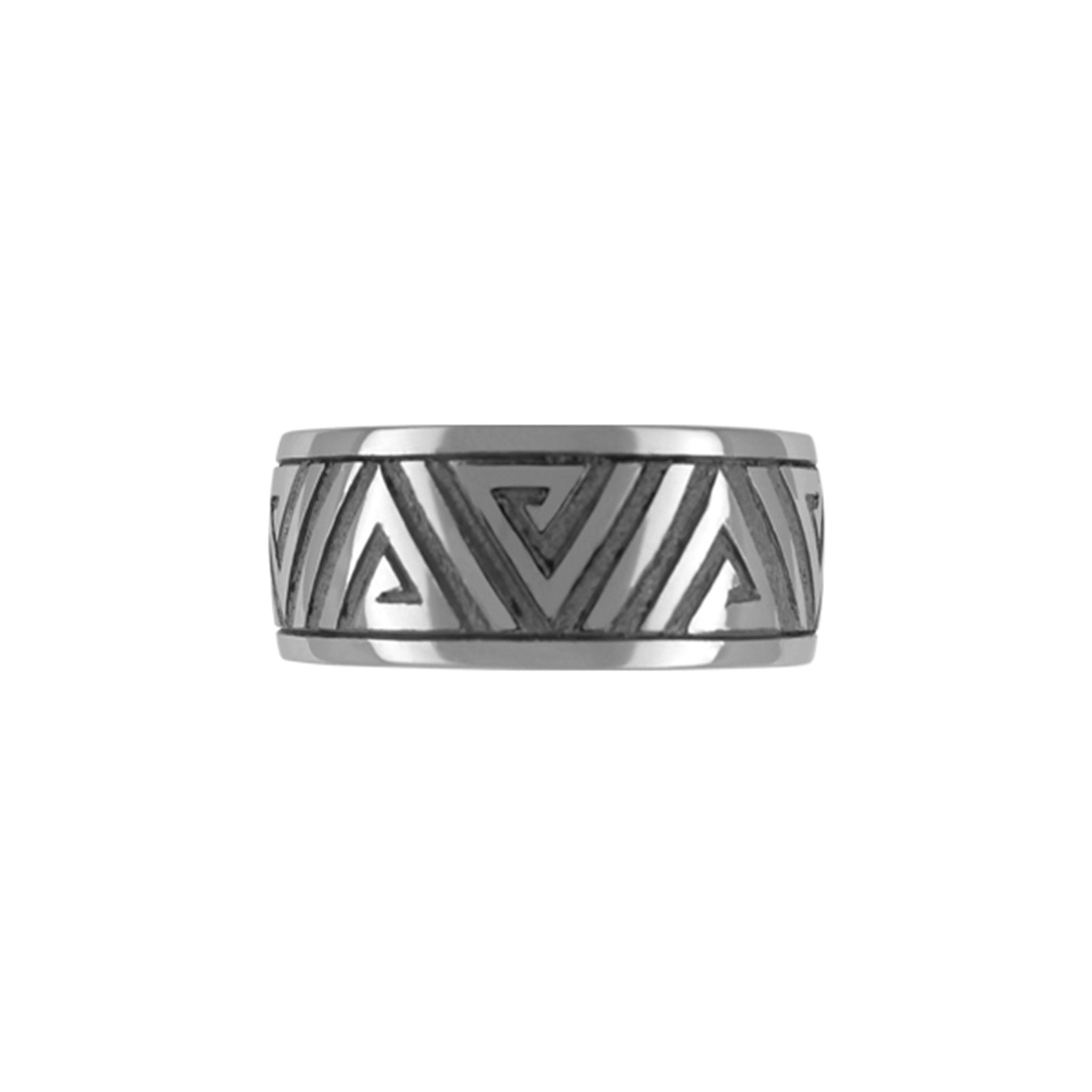 Celtic Titan Ring Hand Carved Polished/Oxidised - nammi.isÓfeigur