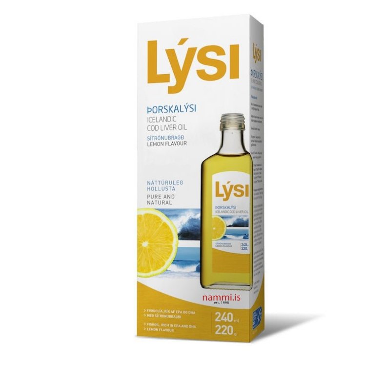 Cod Liver Oil - Lemon (240 ml) - nammi.is
