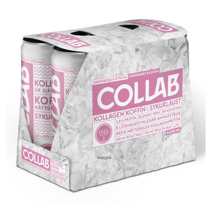 COLLAB Pink / Strawberry & Lemon (330ml.) - nammi.isÖlgerðin