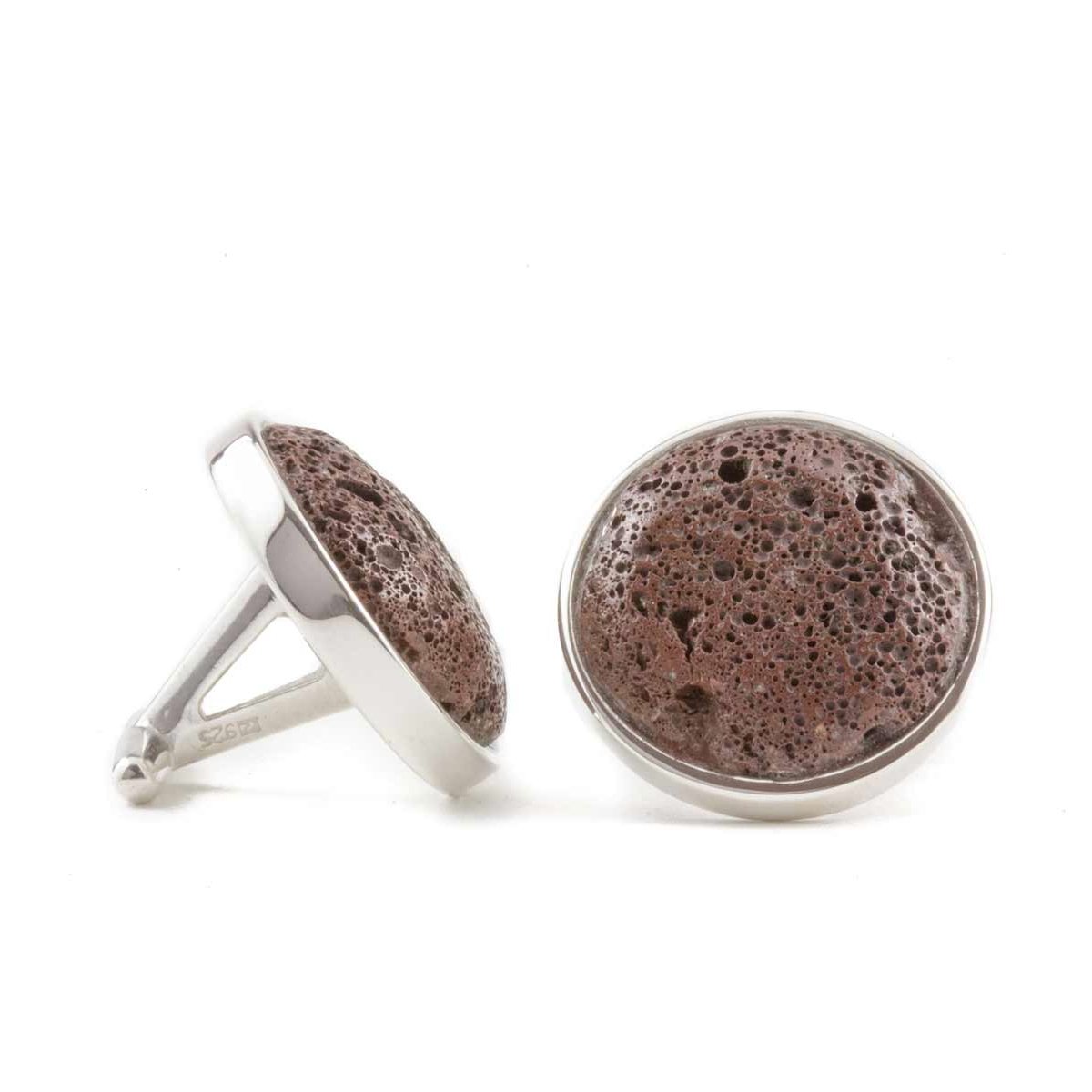 Cufflinks With Brown Lava - nammi.is