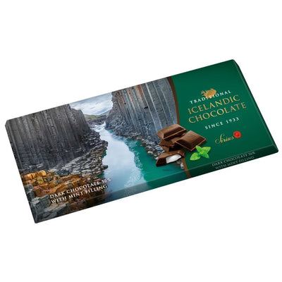 Dark 56% Traditional Icelandic Chocolate Praline with Mint Filling (100 gr.) - nammi.isNói Síríus